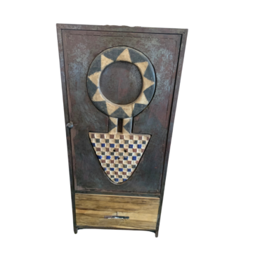 Armoire artisanale 1 porte et 1 tiroir â Une Ćuvre d'art fonctionnelle