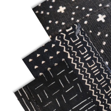 Tissus Bogolans Noirs - Mali