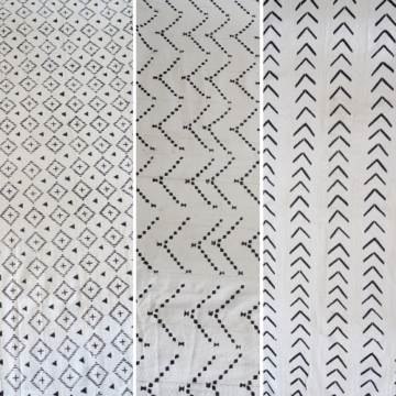 Tissus Bogolans Blancs - Mali